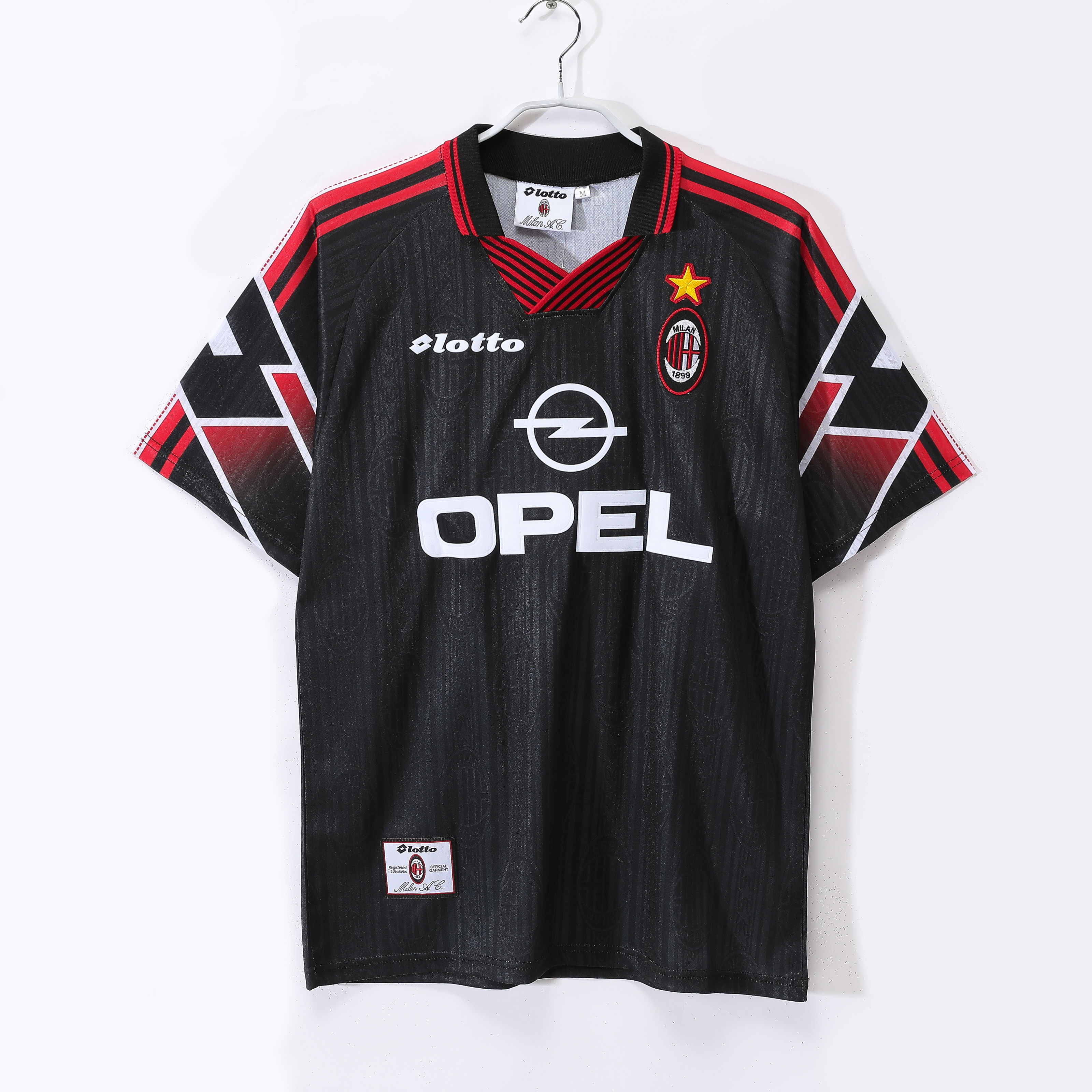 Camiseta de fútbol AC Milan 1997/98 TERCERA MANGA CORTA VERSION FAN